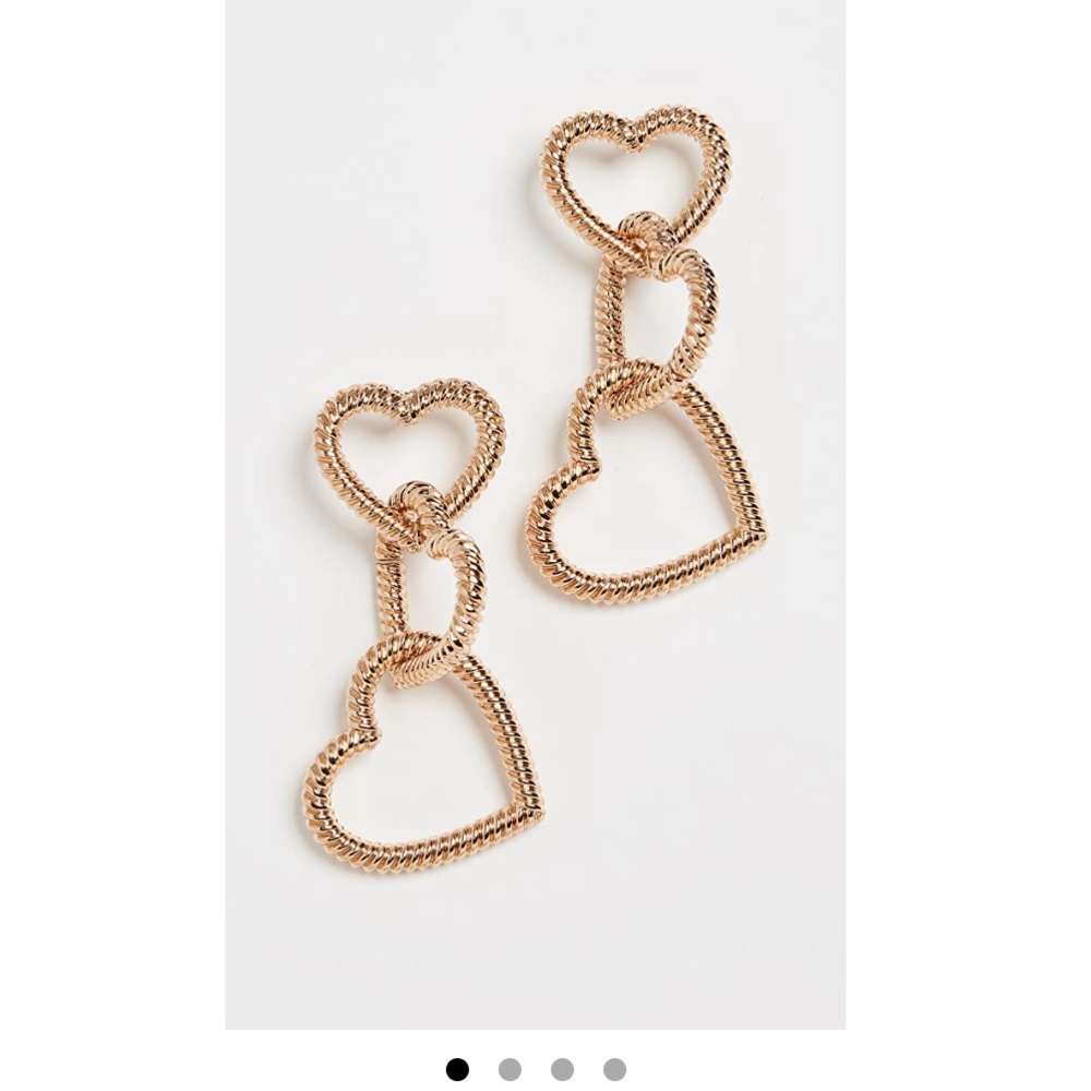 Stella + Ruby Linked Hearts earrings